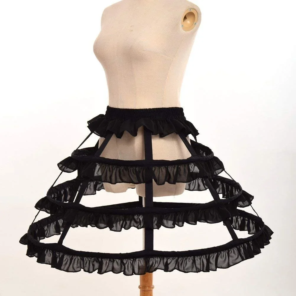 Gaun Rok Lingkaran Pernikahan Rok Panier Rok Pikuk Crinoline Rok sangkar