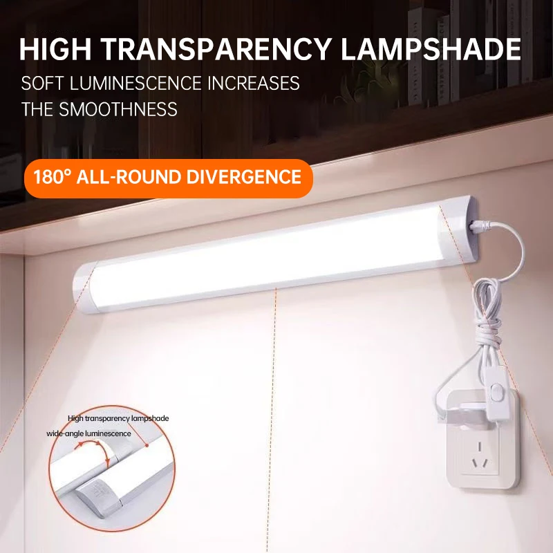LED Lighting Tube with 10W 20W AC220V Lamp with Home Appliances Kitchen Living Room Decoration Cabinets Bedroom Study Room