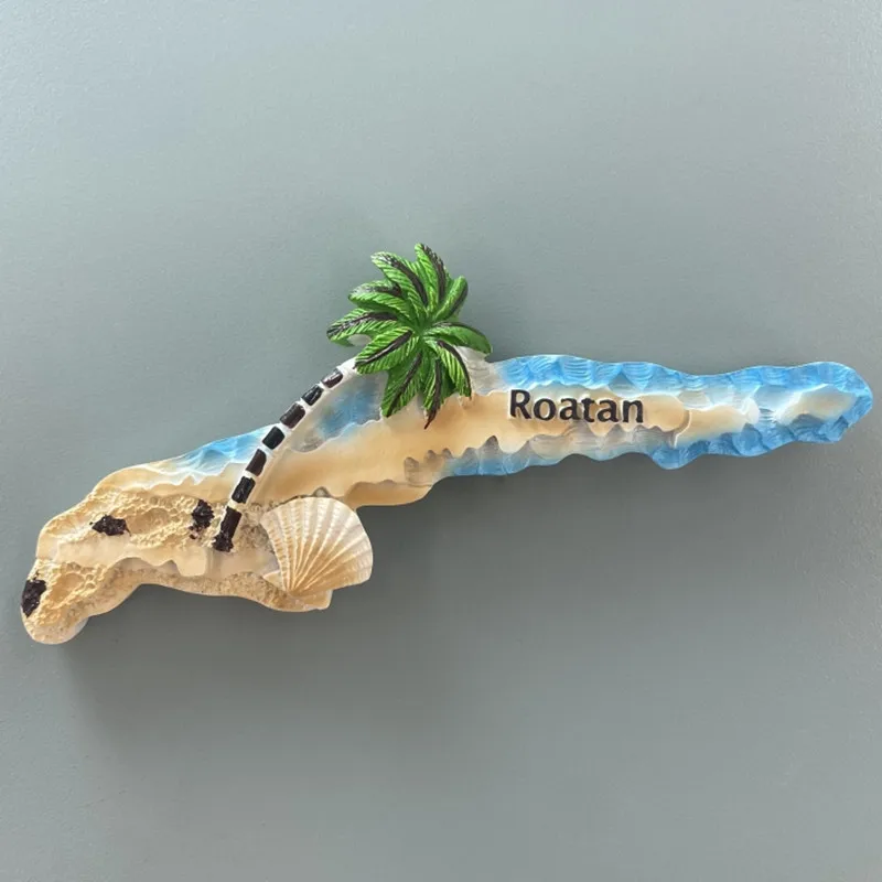 North America Honduras Roatan 3D Fridge Magnets Tourism Souvenir Refrigerator Magnetic Sticker Collection Handicraft Gift