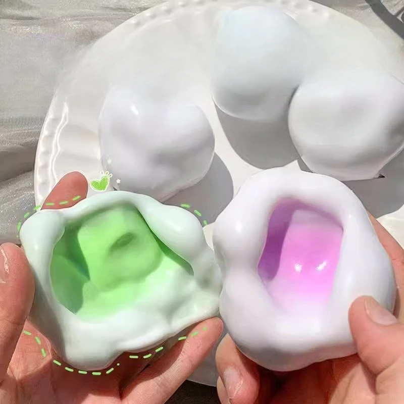 Bola de gelatina para apretar, plastilidad, piel de hielo, bolas relajantes súper suaves, descompresión, pellizco, juguete, bolsa de regalos, rellenos, recuerdos de fiesta