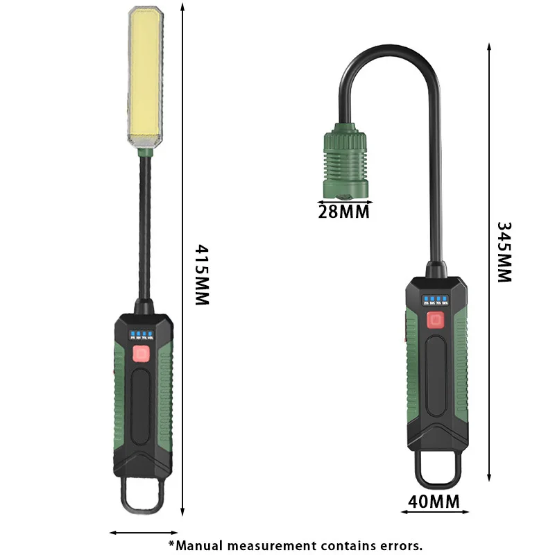 

New 360° bending hose barbecue light LED outdoor emergency lighting car maintenance COB work light