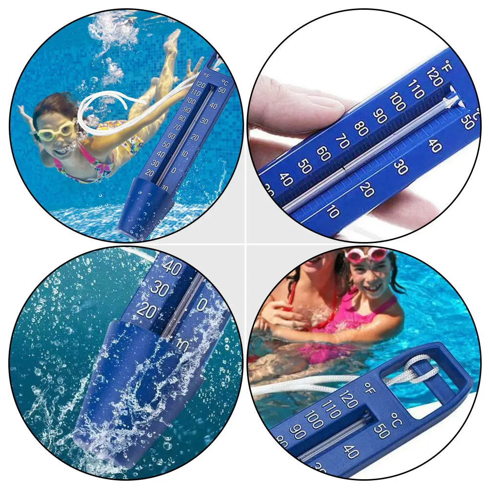 

1pc Pool Water Thermometer Premium Plastic Floating Temperature Gauge For Swimming Pool Fish Tank Bathtub Waterproof Durable