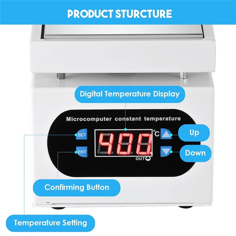 ABWR-Lötstation Schweißer 350W LED Mikrocomputer Elektrische Vorheizen Heizplatte Wrencher Rework Heizung Für Labor