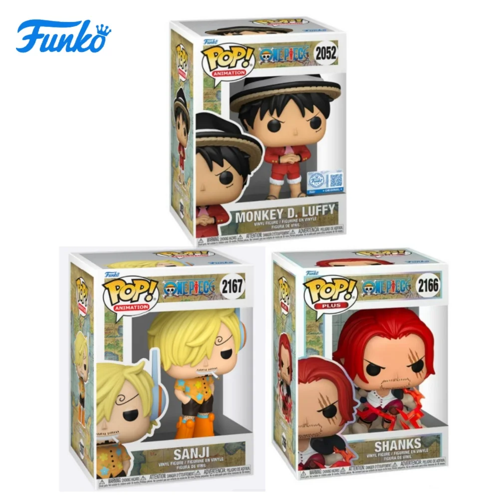 Funko - Pop Animation: One Piece - Luffy (Edición Isla del Pastel), Shanks, Sanji - Regalo de Año Nuevo - Un gran regalo para amigos y familiares para Año Nuevo y cumpleaños, Decoración de cultura pop, Regalo de cumpleaños, Coleccionables de cómics, Mercancía oficialmente licenciada, Coleccionables de alta gama, Recuerdos de cómics, Regalos geek, Coleccionables