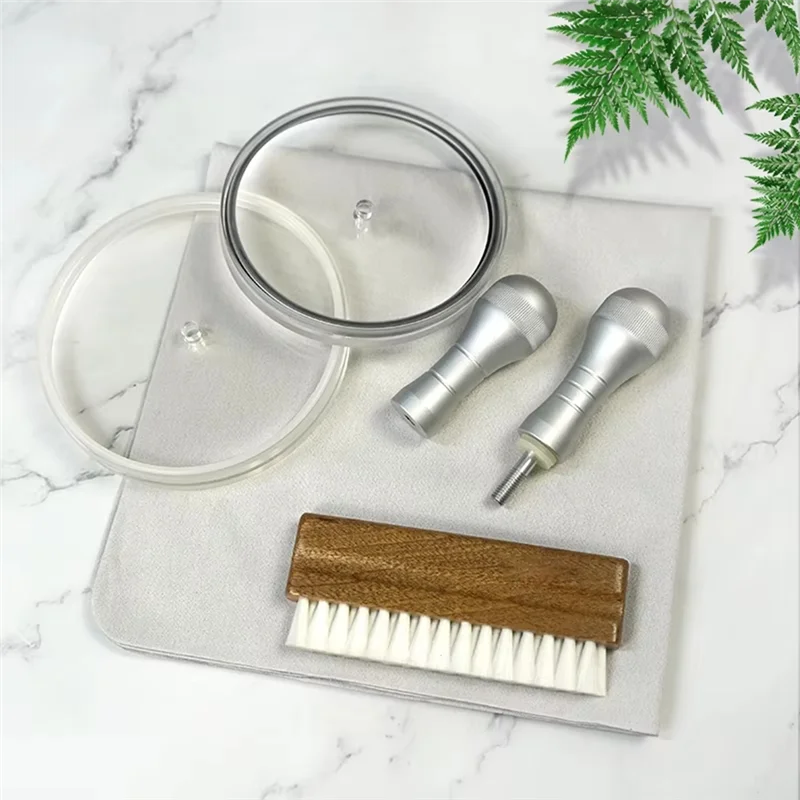 

Label Saver Record Protector Clean Tool Album LP Vinyl Cleaning Brush Care Clip Kit 5 In 1 Waterproof Set