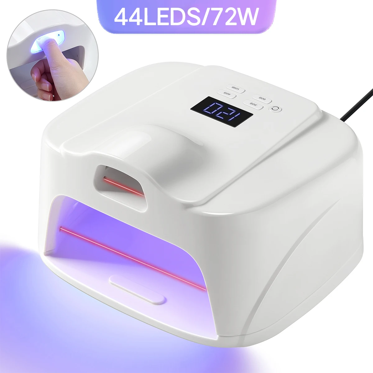 DianaBeauty 44LEDS UV LED Nail Lamp With Thumb Light Zone LCD Display Professional Nail Dryer For Gel Polish Manicure Salon Use