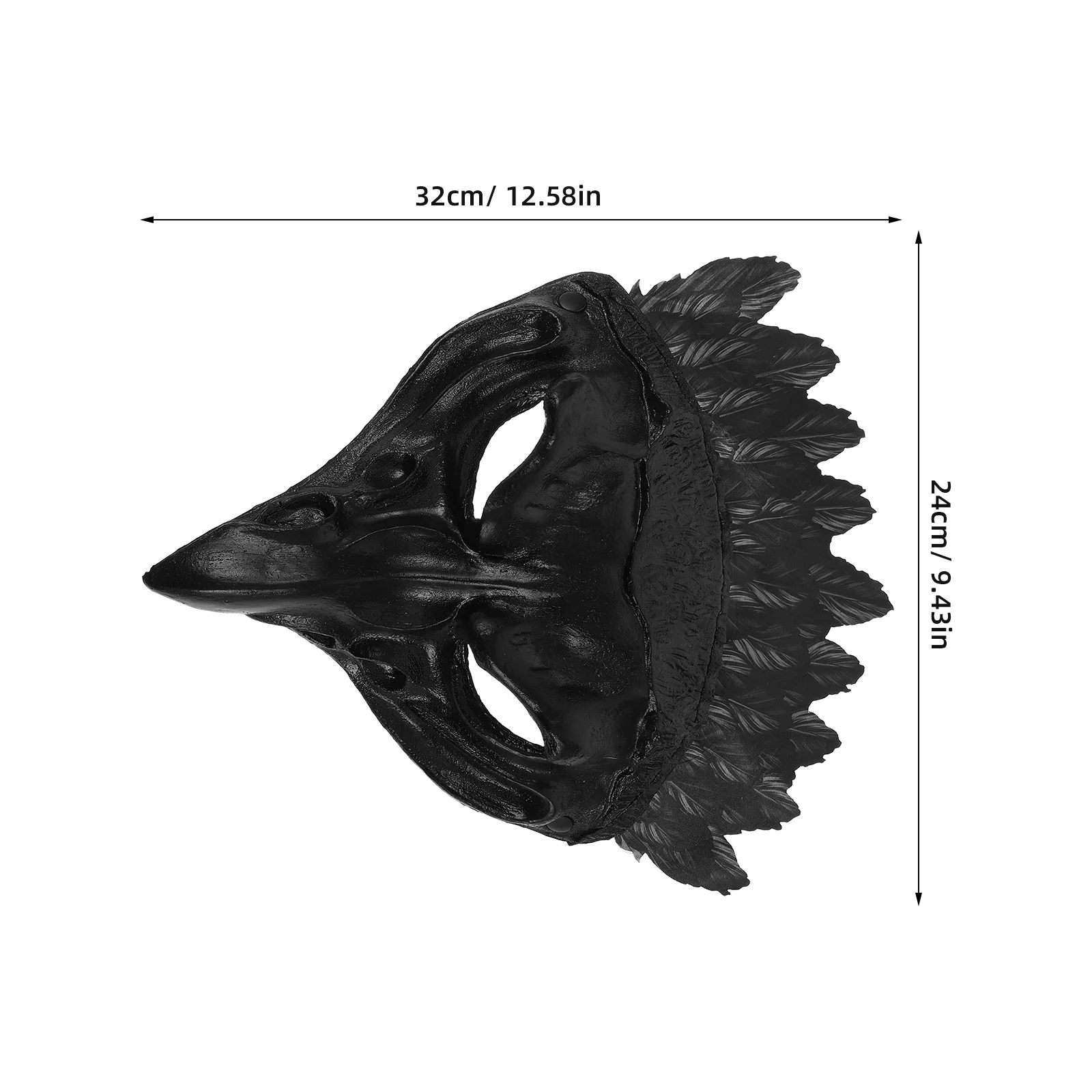 Halloween Crow Mask Scary Bird Beak Face Accessory Masquerade Party Carnival Cosplay Animal Theme Black Masquerade Mask for Men