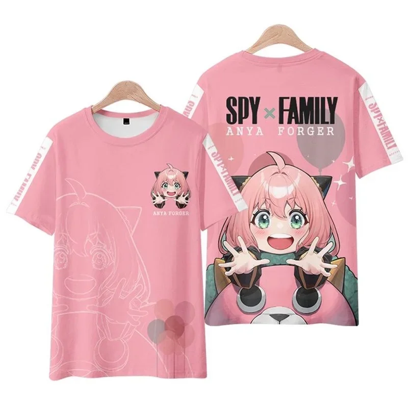 

Spy x Family Graphic T Shirt Kawaii 3D Printed Tee Pop Anime Anya Forger Men Women Harajuku Fashion Tops Kids Oversized Clothing