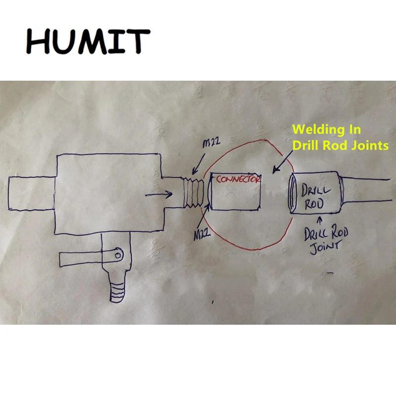 Imagem -06 - Conector Jaqueta de Soldagem para Perfuração de Água Injetor Giratório Juntas Tubo de Perfuração