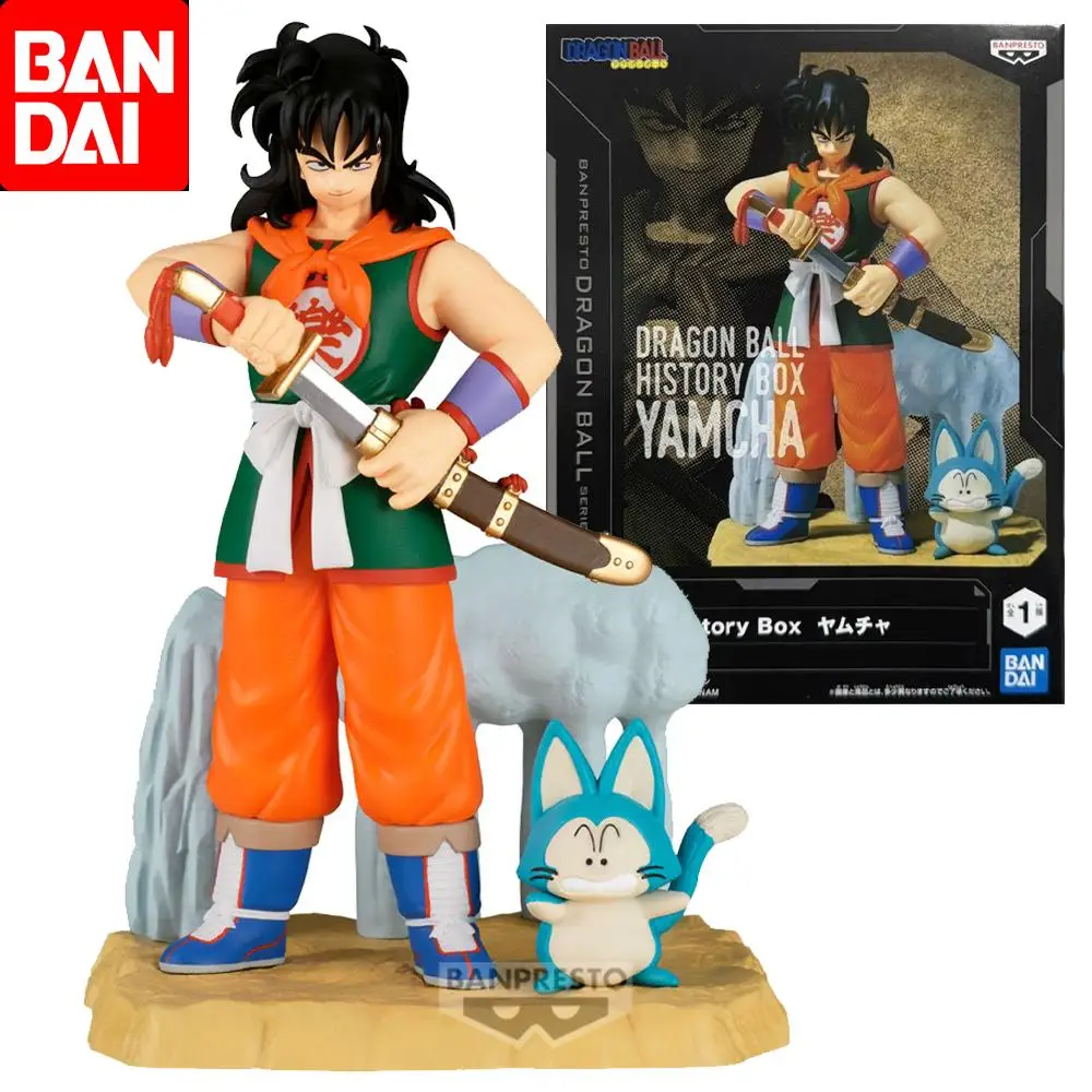 

Bandai Original History Box DRAGON BALL Yamcha Anime Action Figure Toys For Boys Girls Kids Children Birthday Gifts Collectible