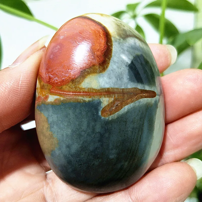 Natural Pretty Ocean Stone  Palm Feng Shui Home Witchcraft Spiritual Meditation Reiki Energy Crystals Room Decoration