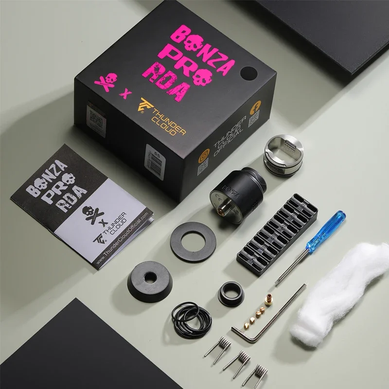 

Распылитель для электронных сигарет Bonza Pro RDA, диаметр 25 мм, емкость 2 мл, одинарная/двойная катушка, испаритель для вейпа из электронных сигарет Vaping Bogan