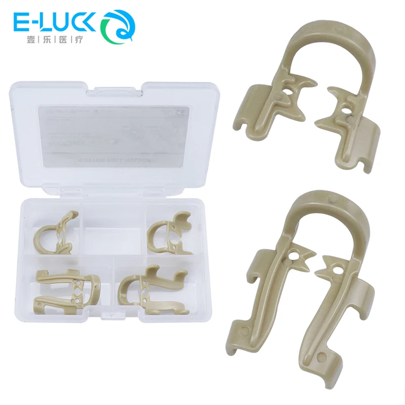 

4pcs/set Dental Cotton Roll Clips Dental Hemostatic Holders Compatible Molar Premolar Root Canal Filling Treatments