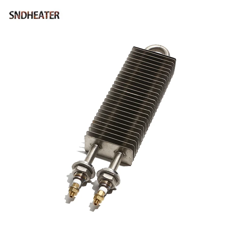 SNDHEATER الهواء الجاف مربع الشكل M12 M16 النحاس الموضوع الزعانف سخان 230 فولت 50x25 مللي متر زعنفة عنصر التدفئة 200/300/400/500 مللي متر للموقد