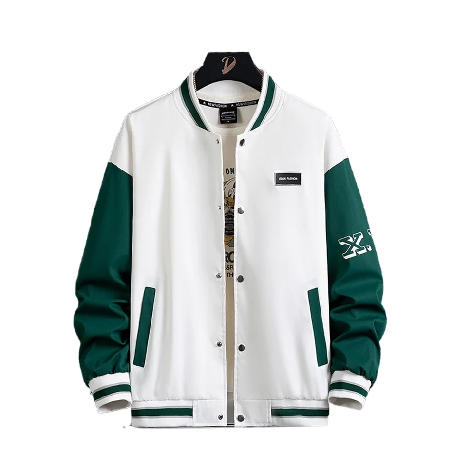 

Бейсбольная куртка больших размеров, мужская модная повседневная лоскутная куртка, пальто, мужская университетская куртка, пальто, большой размер 10XL