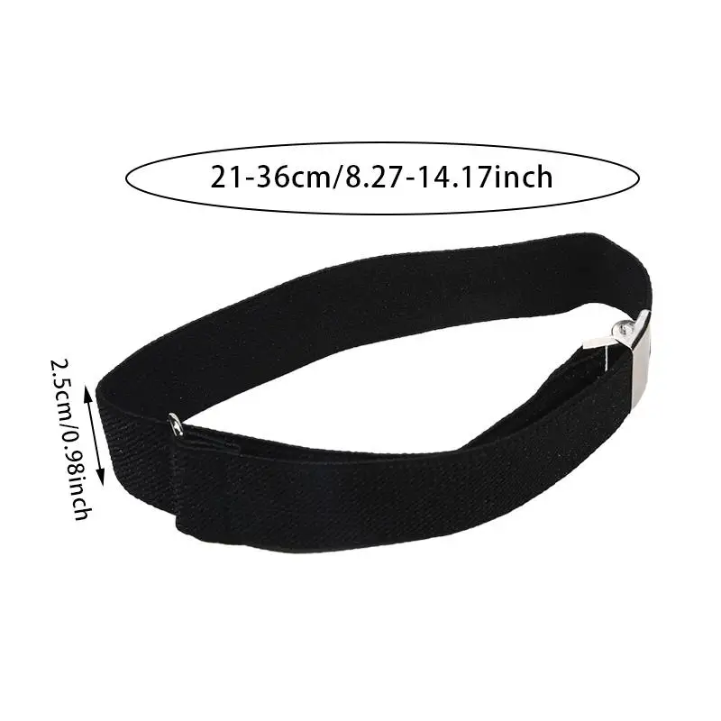 Elastic Armband เสื้อผู้ถือผู้หญิงผู้ชายแฟชั่นปรับแขน Cuffs สําหรับงานแต่งงานเสื้อผ้าอุปกรณ์เสริม 1 คู่