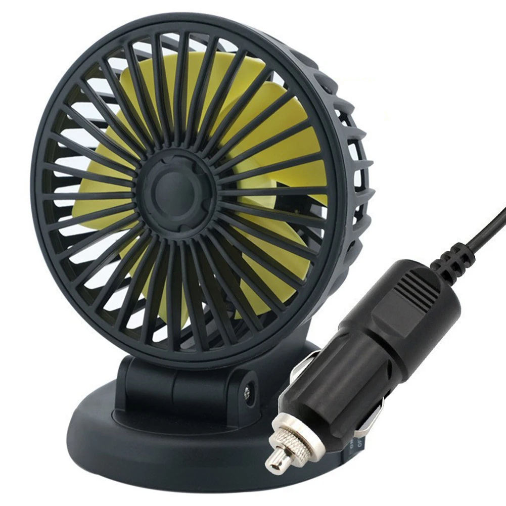 

Car Electric Fan Car Electric Fan 12/24V Large Truck Car USB Interface Air Conditioning Small Fan Removable Anterior Reticulum