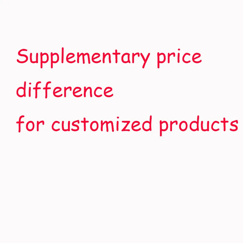 Diferença de preço suplementar para produtos personalizados