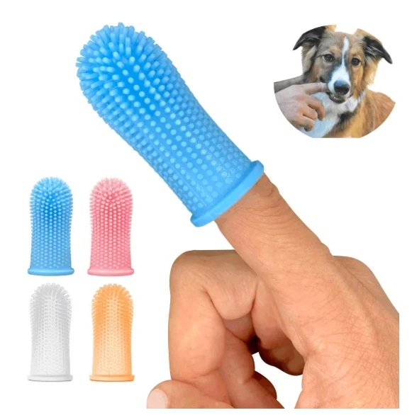 

Soft Silicone Pet Finger Dental Toothbrush for Dog Teeth Cleaning Grooming Tool for Effective Pet Teeth Brushing