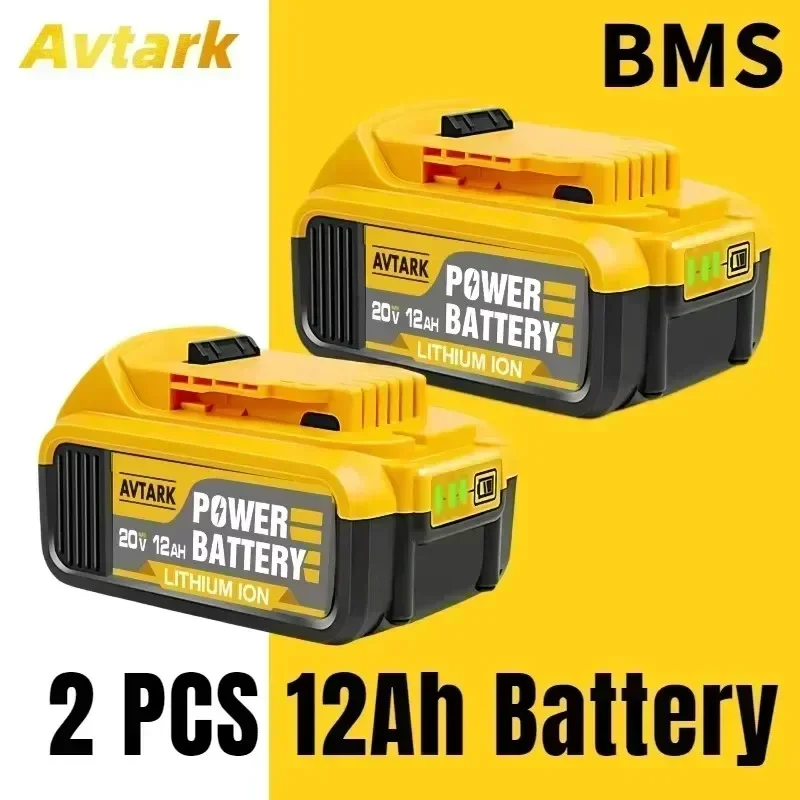 

100% NEW DCB200 20V 12000mAh Lithium Replacement Battery For Dewalt 18V DCB184 DCB200 DCB182 DCB180 DCB181 DCB182 DCB201 DCB206