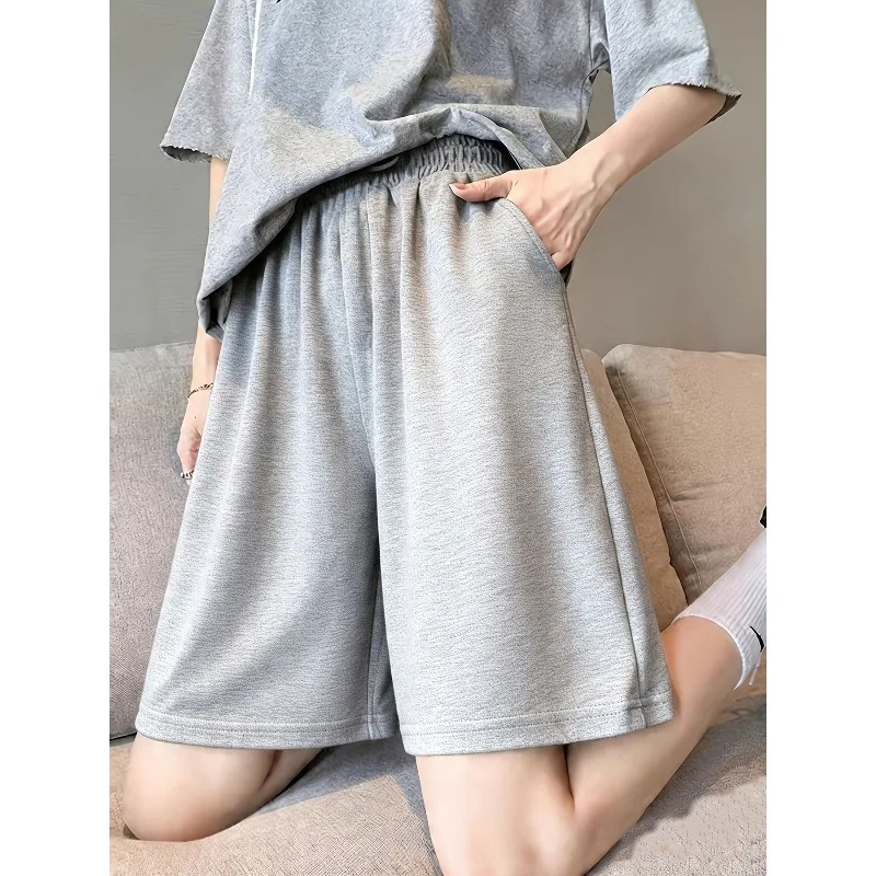 

Unisex Trendy Street Solid Color Shorts, Casual Fitness Shorts, Summer New Casual Shorts