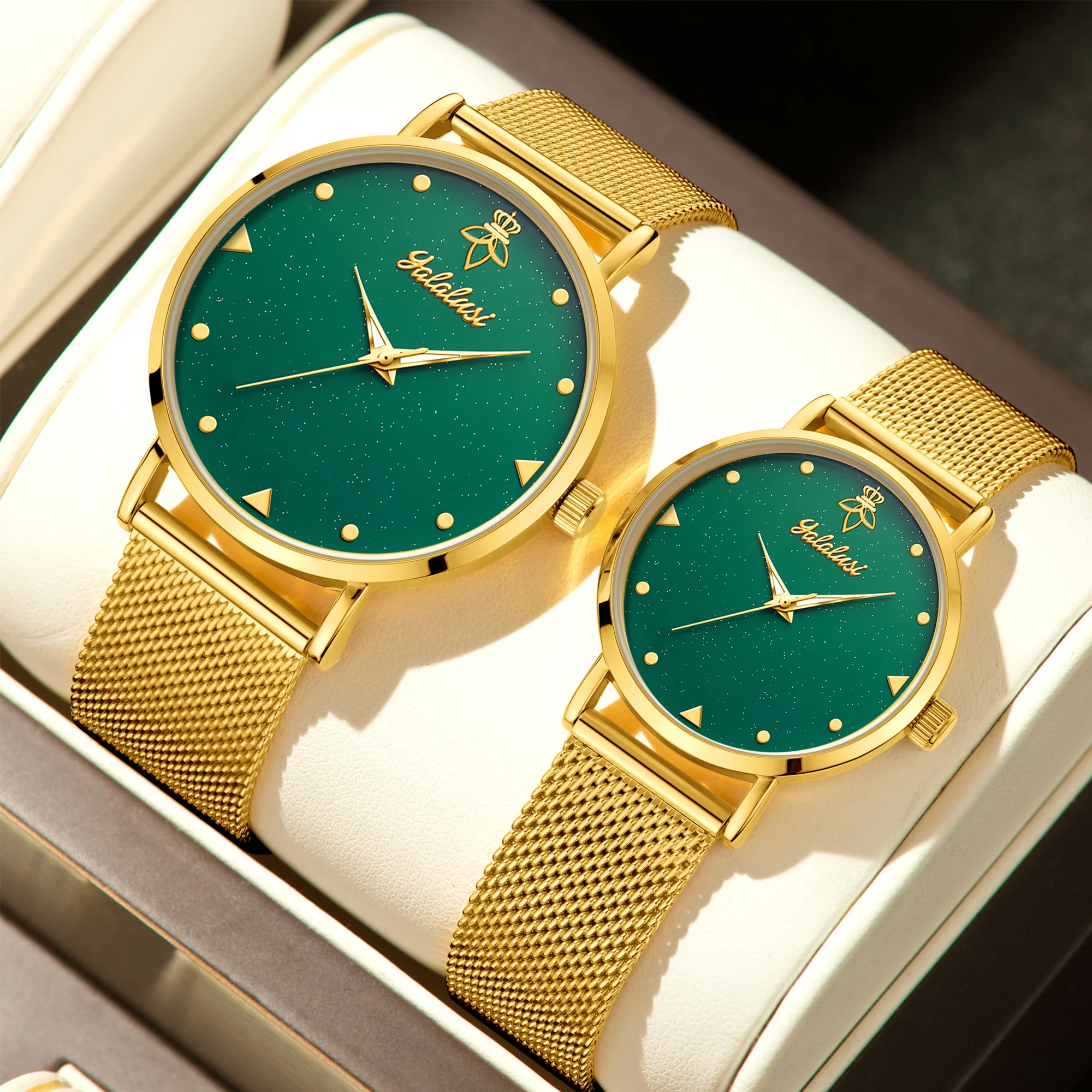 YaLaLuSi Stylish Minimalist Bracelet Watches for Men and Women: Business-Chic, Elegant Couple’s Watches, Water-Resistant Reloj