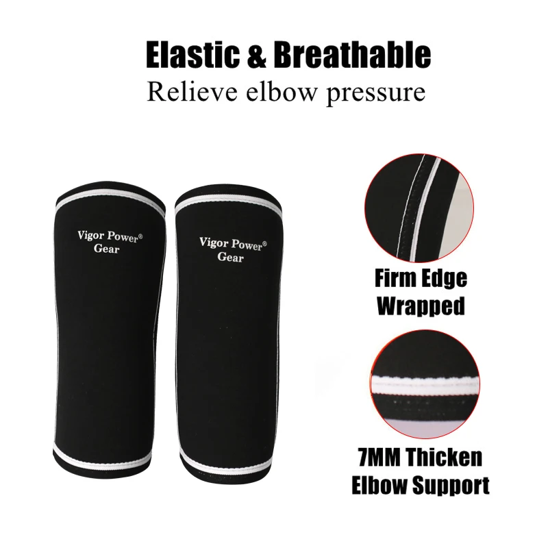 Elbow Support Pad for Weightlifting,Basketball Arm Sleeve, Fitness Elbow Brace, Body Building, 5mm Elbow Sleeve,Sport Safety
