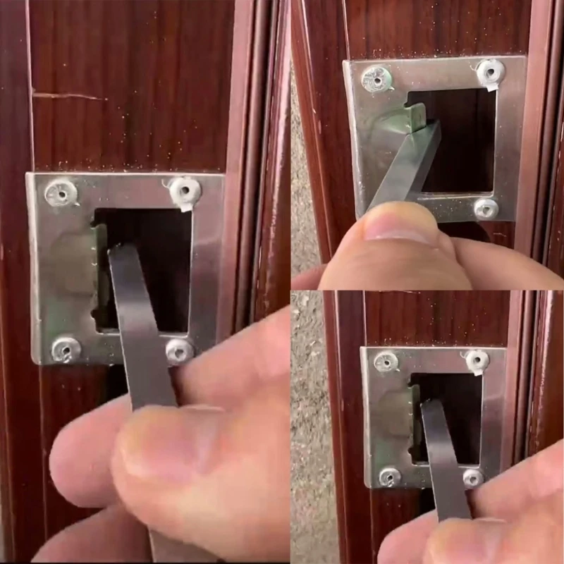 Fácil usar, los huecos cerradura puerta eliminan llave, herramienta llave inglesa para puerta acero,