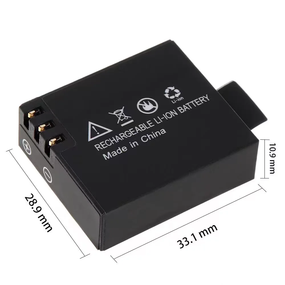 900mAh 3.7V SJ4000 بطارية قابلة للشحن ل SJCAM SJ4000 WiFi SJ5000 WiFi SJ6000 WIFI M10 SJ5000x الرياضة عمل كاميرا DV البطارية