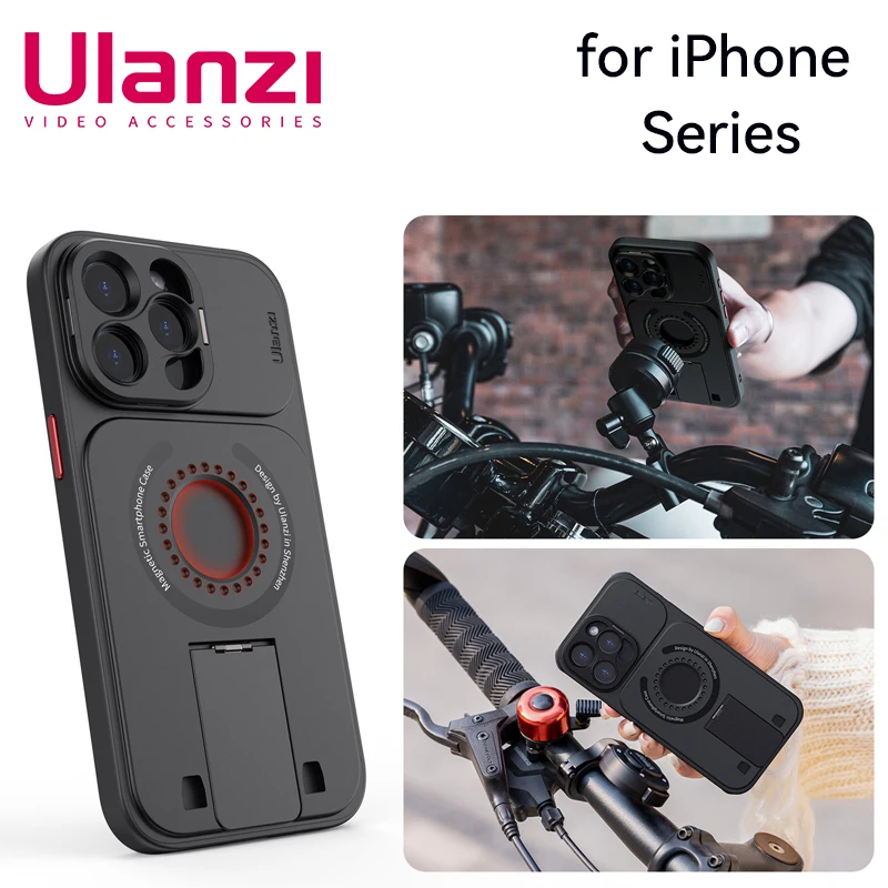 Ulanzi Magsafe Magnetic Case For iPhone 14 15 13 Pro Max Shockproof Sturdy Full Lens Protect O-Lock Quick Release Phone Cover