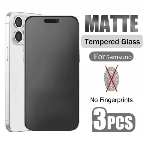 Matte Tempered Glass For Samsung S25 Ultra S24 S23 FE S22 Plus A56 5g A16 A55 A07 A26 A36 A54 A73 A17 Frosted Screen Protector