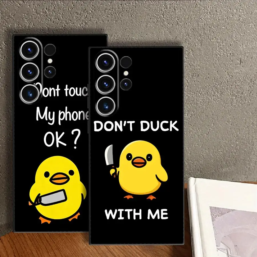 Don't Touch My Phone Case for Samsung Galaxy S26 Ultra Note 20 8 9 10 S21 FE S23 S25 Plus S24 S20 S10 S9 Funda Cover