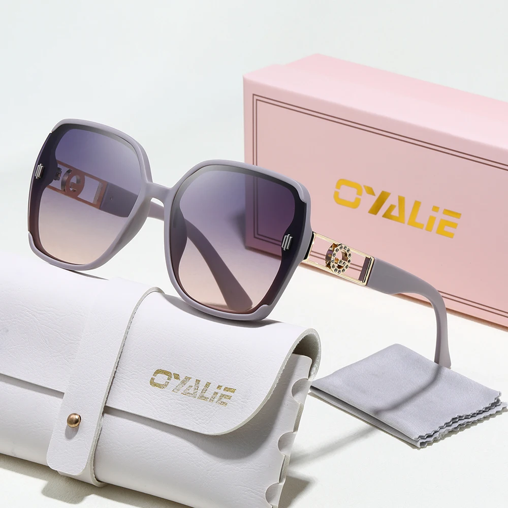 

Sunglasses Women Luxury Brand Large Frame Sunglasses Women Gradient Transparent Glasses