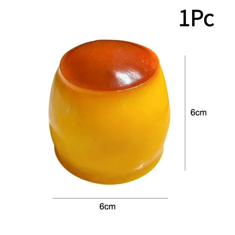 1Pc Pudding Squeeze Toys Food Shaped Squeeze Sensory Toy Rebound Soft Stress Relief Toy Creative Relaxation.