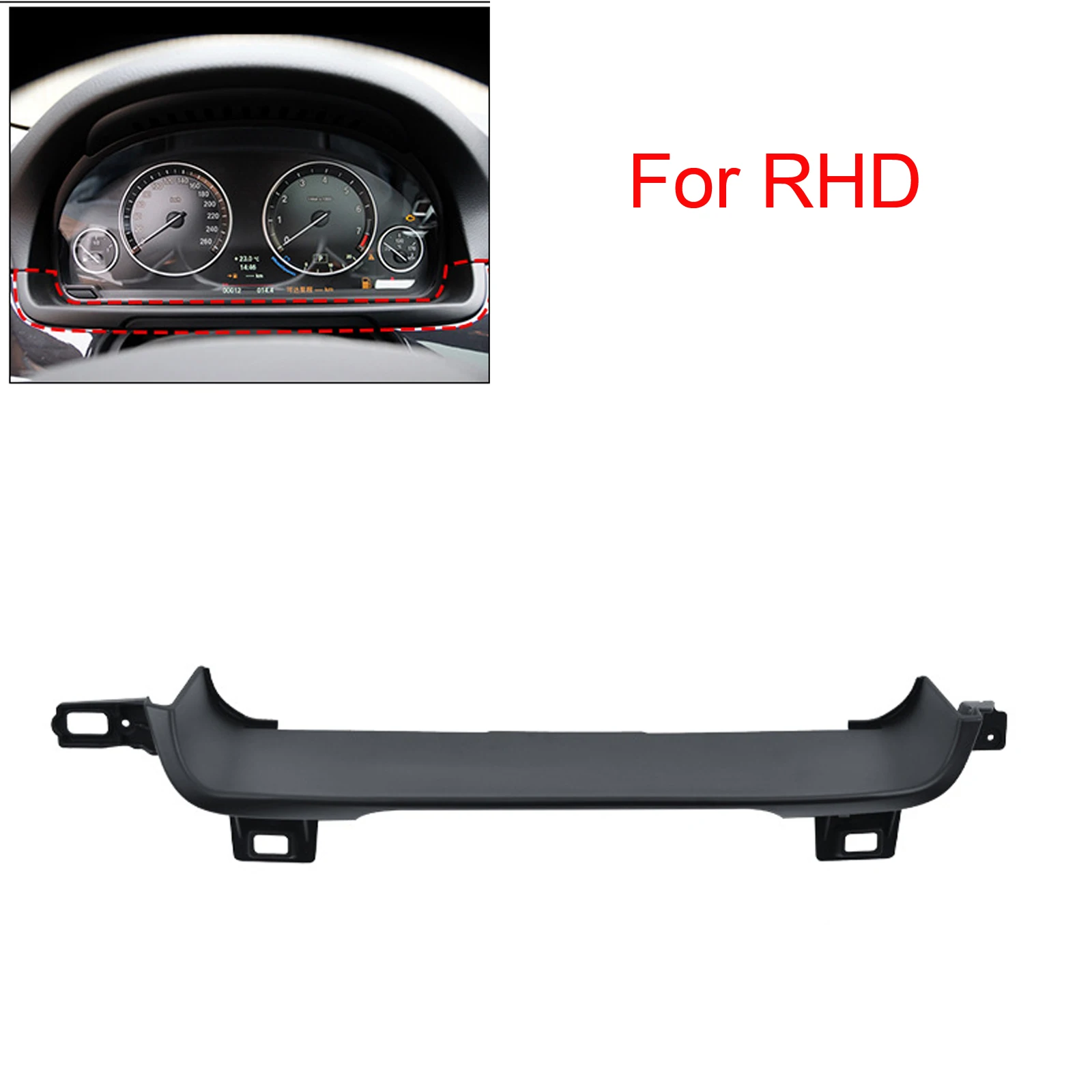 Cubierta del Panel de instrumentos del tablero BWM RHD Compatible con los modelos BMW para F10 F11 F18 pieza reemplazable directamente No 51459194376