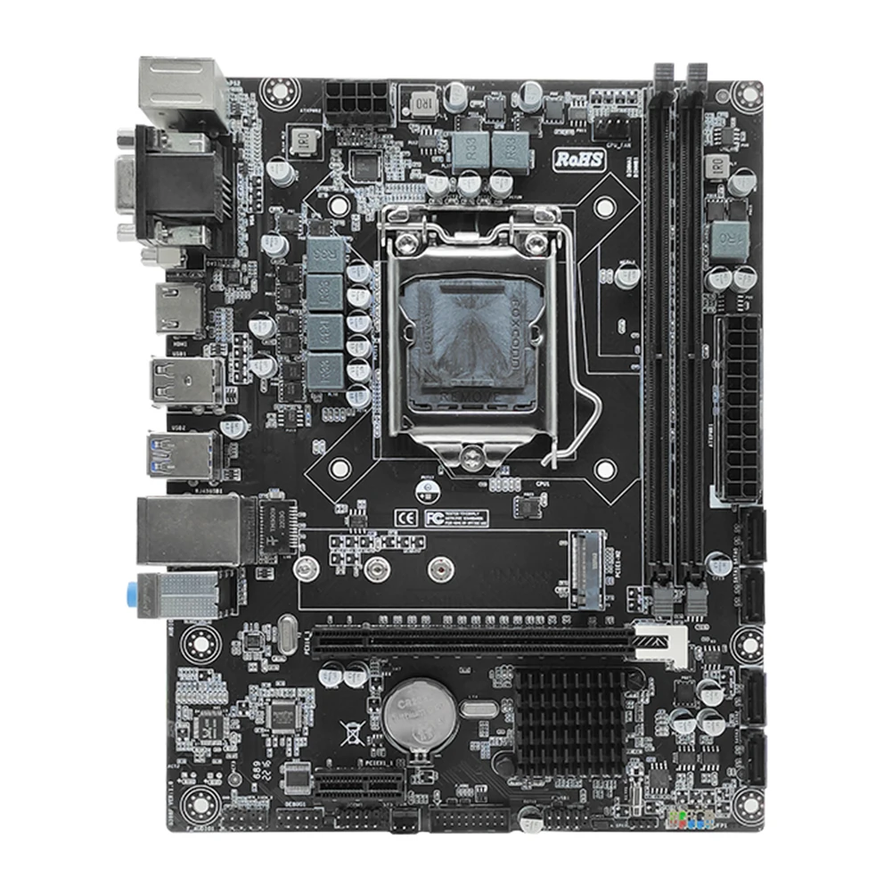 H310 Computer Motherboard VGA/HDMI-compatible/DVI Ports LGA1151 PC Mainboard SATA USB3.0 Micro-ATX DDR4 Motherboard