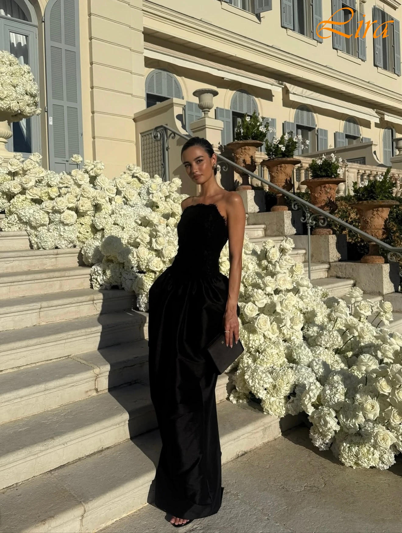 

Прямое элегантное вечернее платье без бретелек по индивидуальному заказу, современное темпераментное платье на заказ, платье для выпускного вечера высокого качества