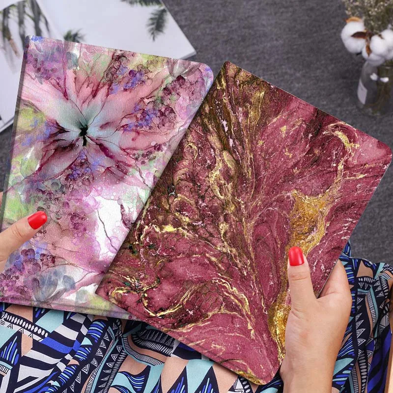 

Marble Pink Gold Vein Gift Tablet Case For Huawei Honor MatePad MediaPad Air 5 6 7 11 V6 V7 V8 V9 X9 X8 T10 T10s C5e T5