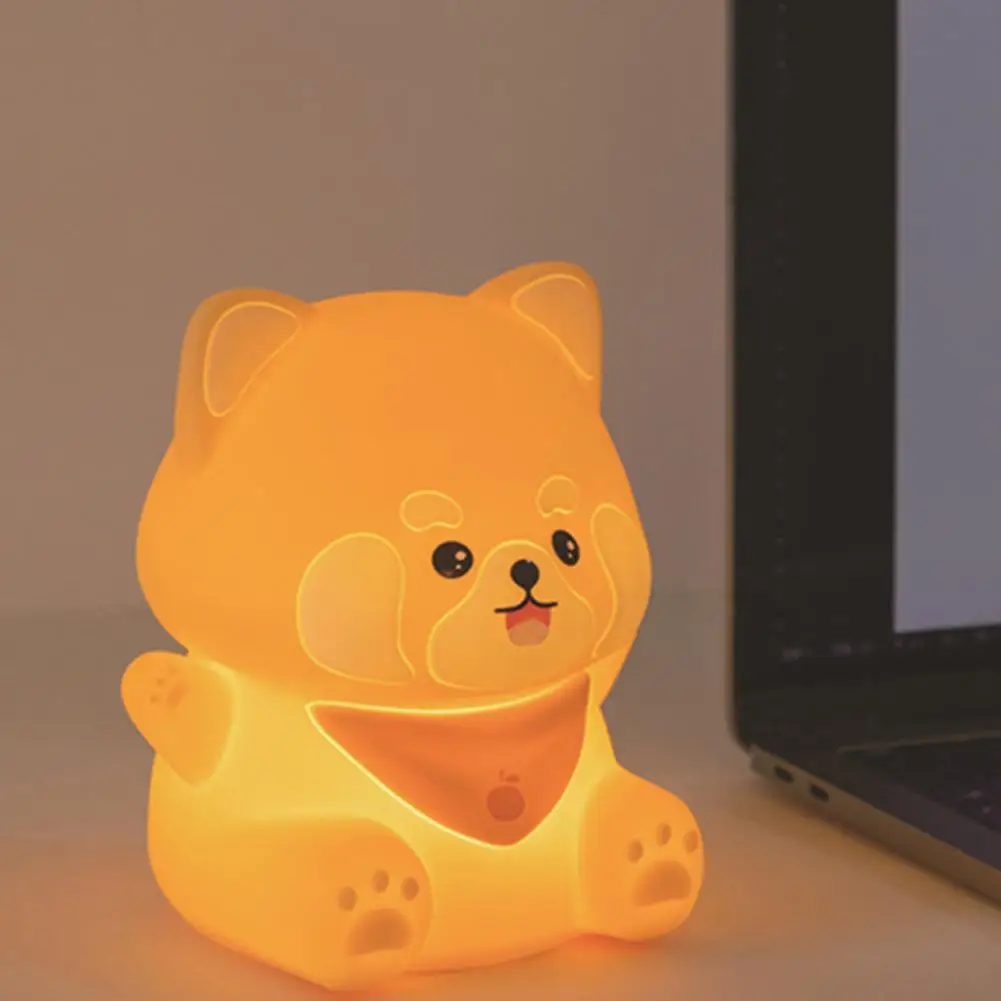 Touch-sensitive Night Light Rechargeable Animal Shape Night Lamp with Touch Control Dimmable Soft Glow for Bedside for Kids'