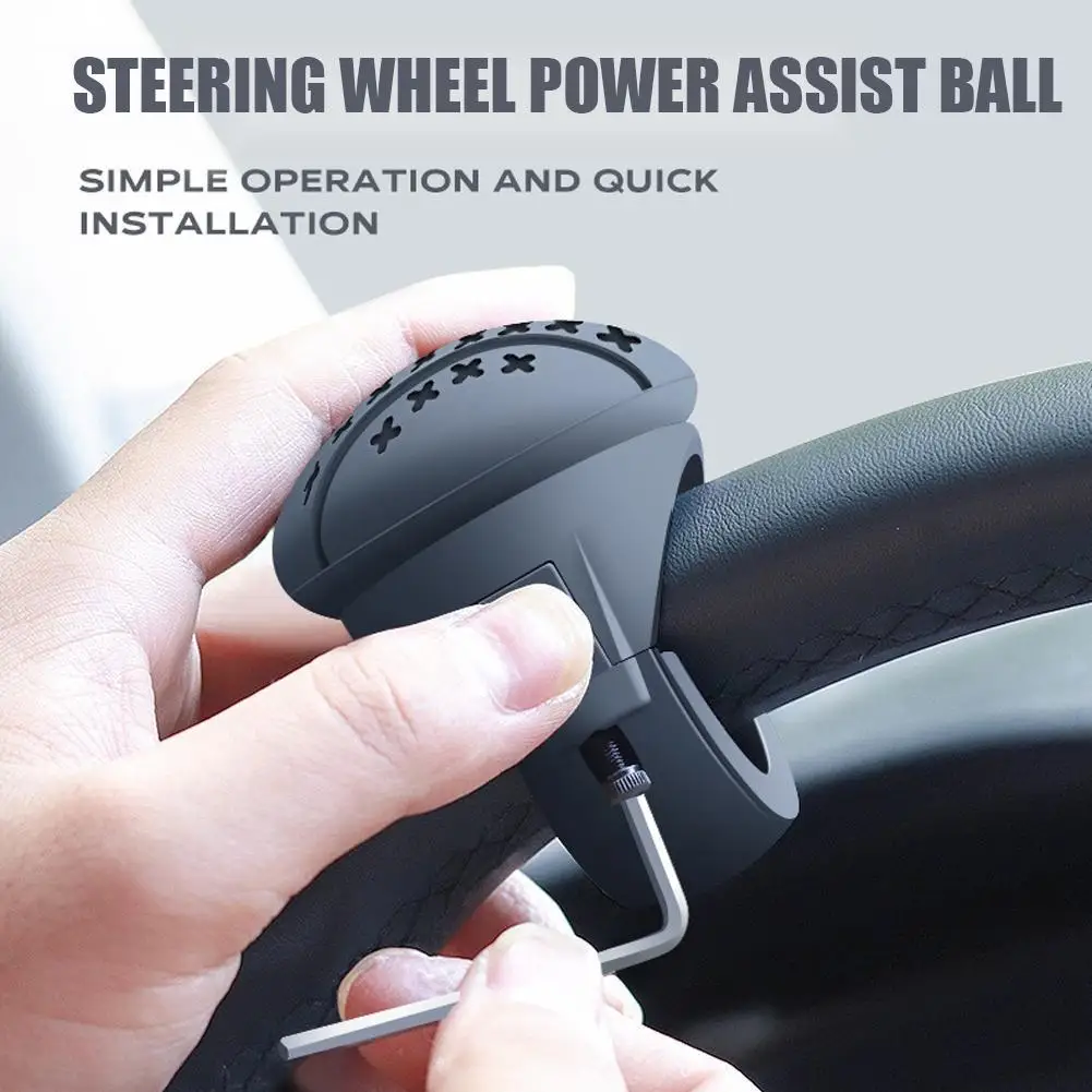 

Силиконовая ручка-помощник для руля автомобиля или грузовика, вращение на 360 градусов ° Устройство для плавного вращения и помощи при вождении