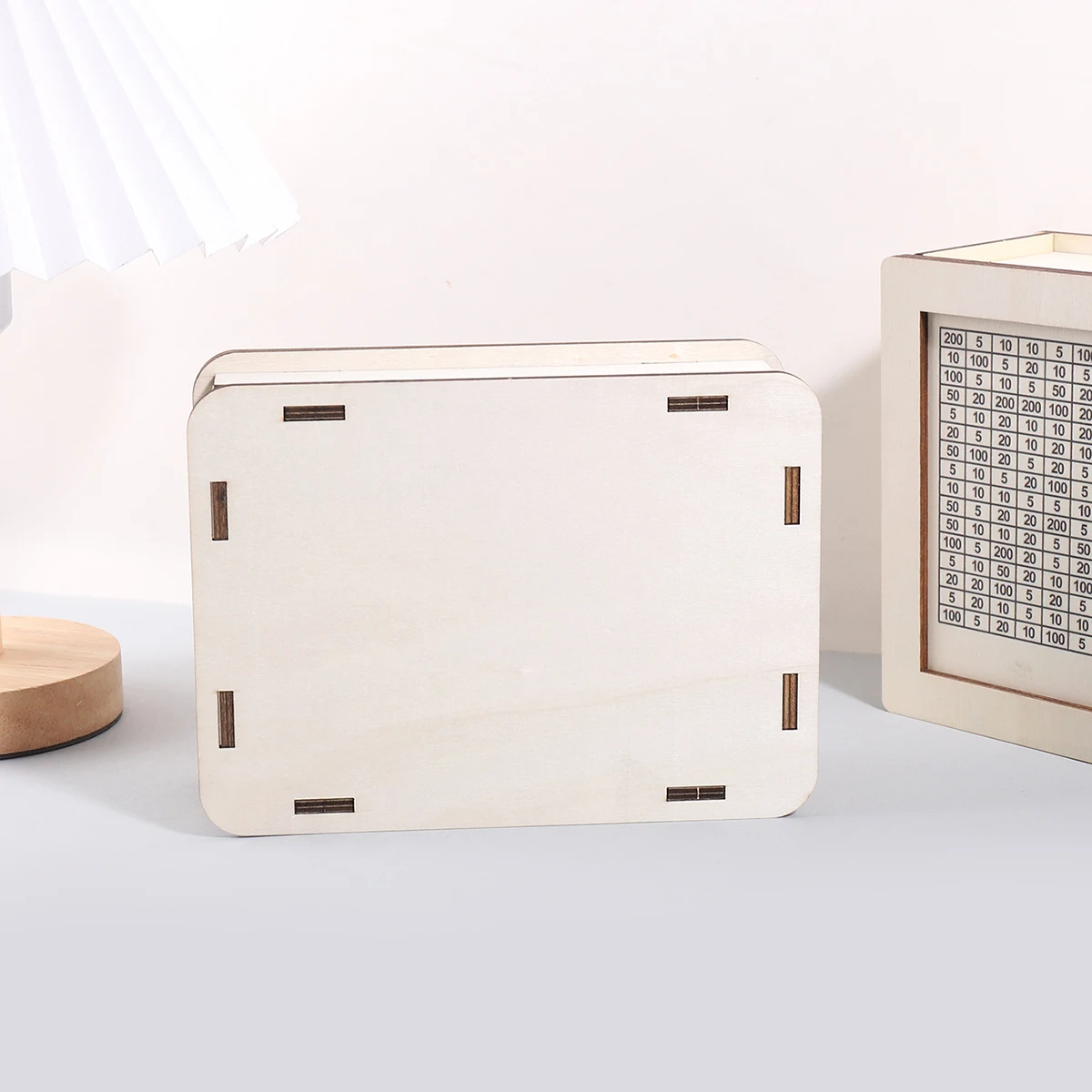 1 قطعة صندوق المال اليورو بلون الخشب الرجعية ، صندوق إيداع النقود المنزلية ، الأزواج لتحدي صندوق تخزين توفير المال ديكورات سطح المكتب