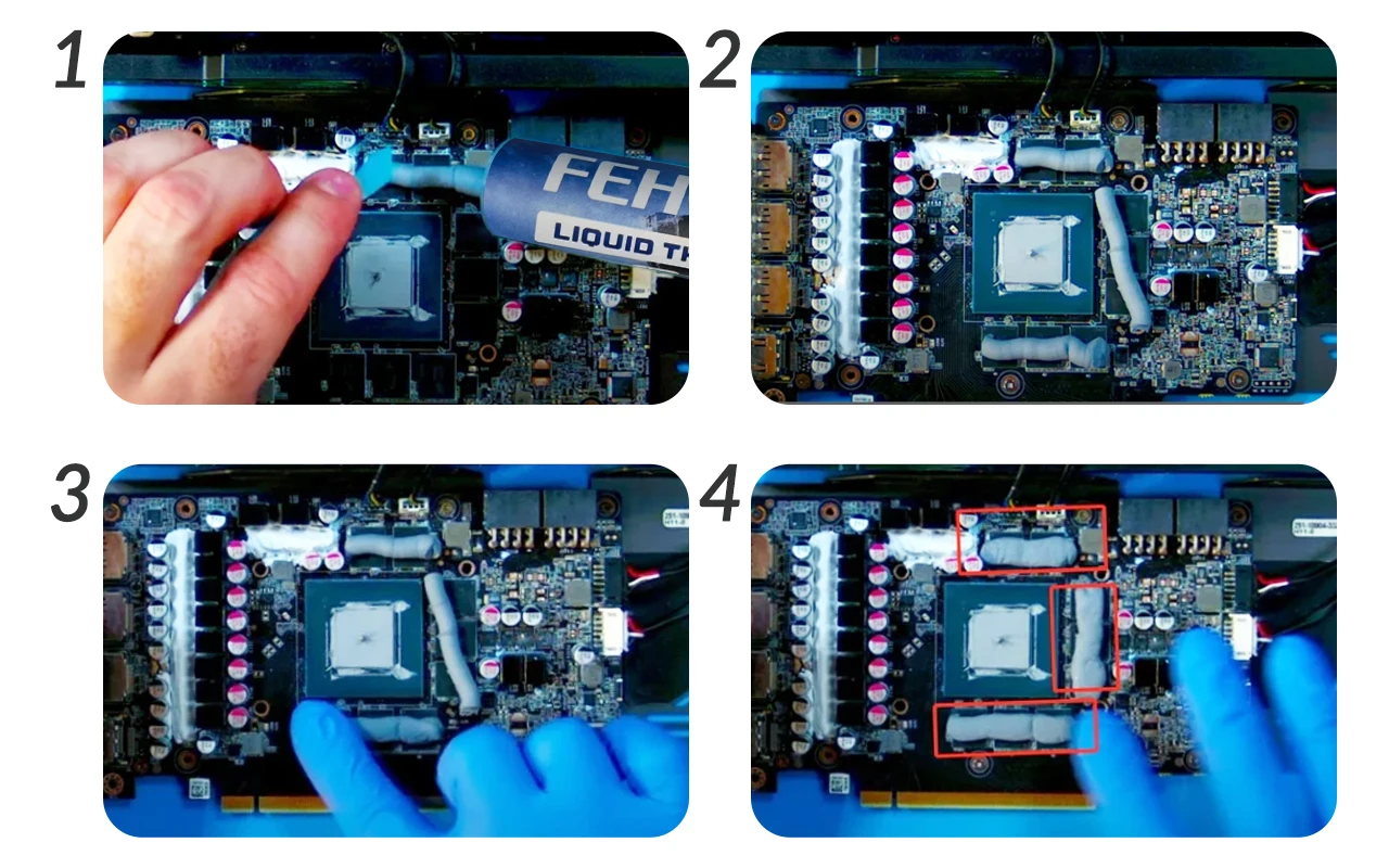 Top Fehonda LTP81 18w/Mk Pad termico liquido 12g VGA GPU IC Processore Mastice termico a raffreddamento rapido per dissipatore di calore