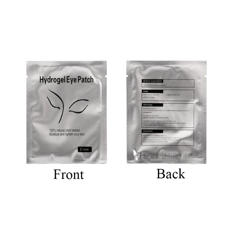 50pairs Hydrogel Eye Patches For Building Eyelash Extension Under Eye Pads Grafted Lash Stickers Beauty Tools Makeup Product