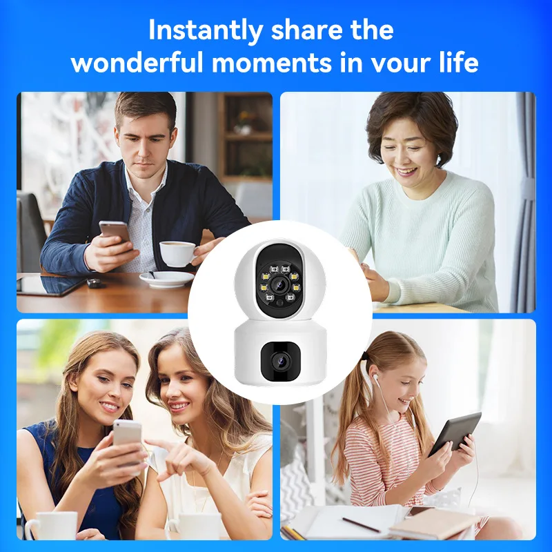 A11 Mini 2.4G Wifi HD 1080P Camera Smart Dual Lens Night Vision Indoor Security Video Surveillance Camera