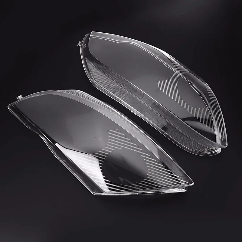 Left+Right Side For-BMW Z4 E85 2003-2008 Car Headlight Len Cover Transparent Lampshade Light Shell Lens Glass