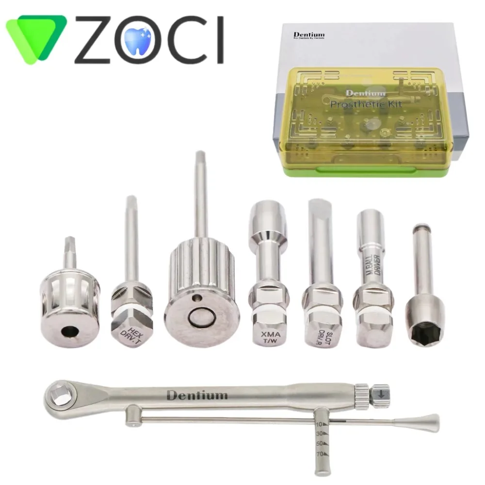 Dentium XIP Prosthetic Kit Dental Implant Instrument Dentistry Surgery Tool Torque Wrench Hex Driver Sets