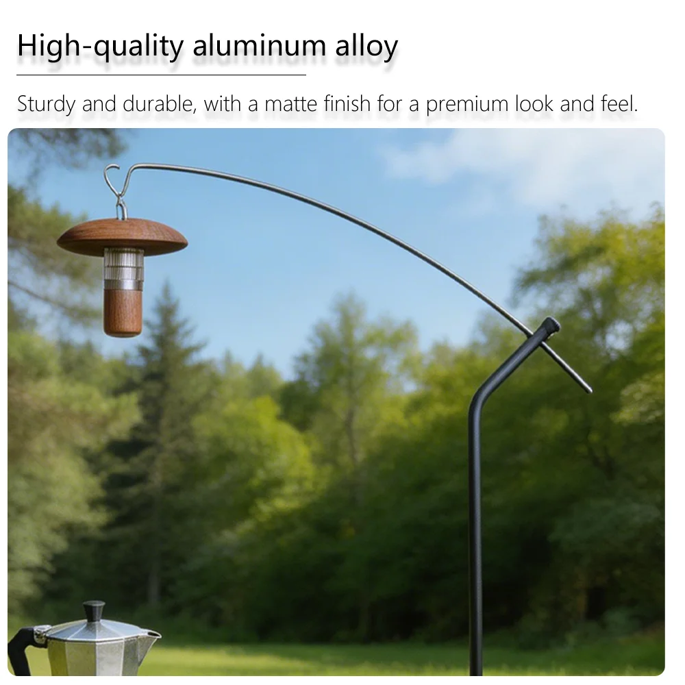 TARKA IGT Schwanenhals-Lichtständer, Metall-Camping-Lampenhalter, Aufhänger für Snow Peak Tisch, Outdoor-Zeltbeleuchtung, Erweiterungszubehör – Detail 6