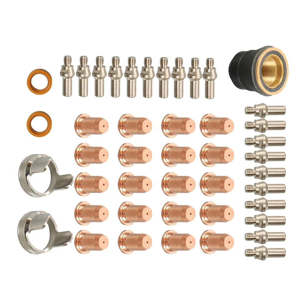 

45 шт. для IPT-60 PT-60 IPT-40 PT40 плазменная резка наконечник электрода расходные материалы сварочные инструменты запасные части