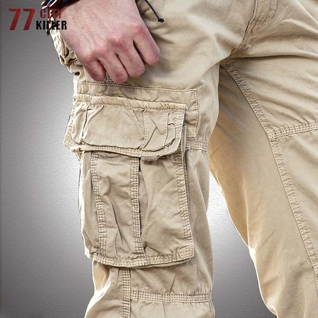 Multi pocket Cargo Pants Men Big Size 40 Wear resistant Straight Trousers Mens Outdoor Commuter Tacitcal Long Pant AliExpress