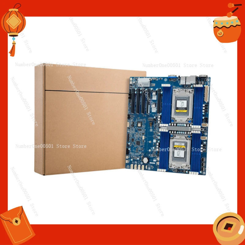 

Серверная материнская плата MZ72-HB2 с двумя сокетами для AMD EPYC 7002/7003, поддержка 7K62, 280 Вт, 16xDDR4, 10GbE